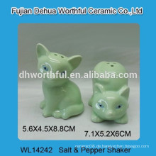 Keramik-Fuchs Salz &amp; Pfeffer Shaker Set